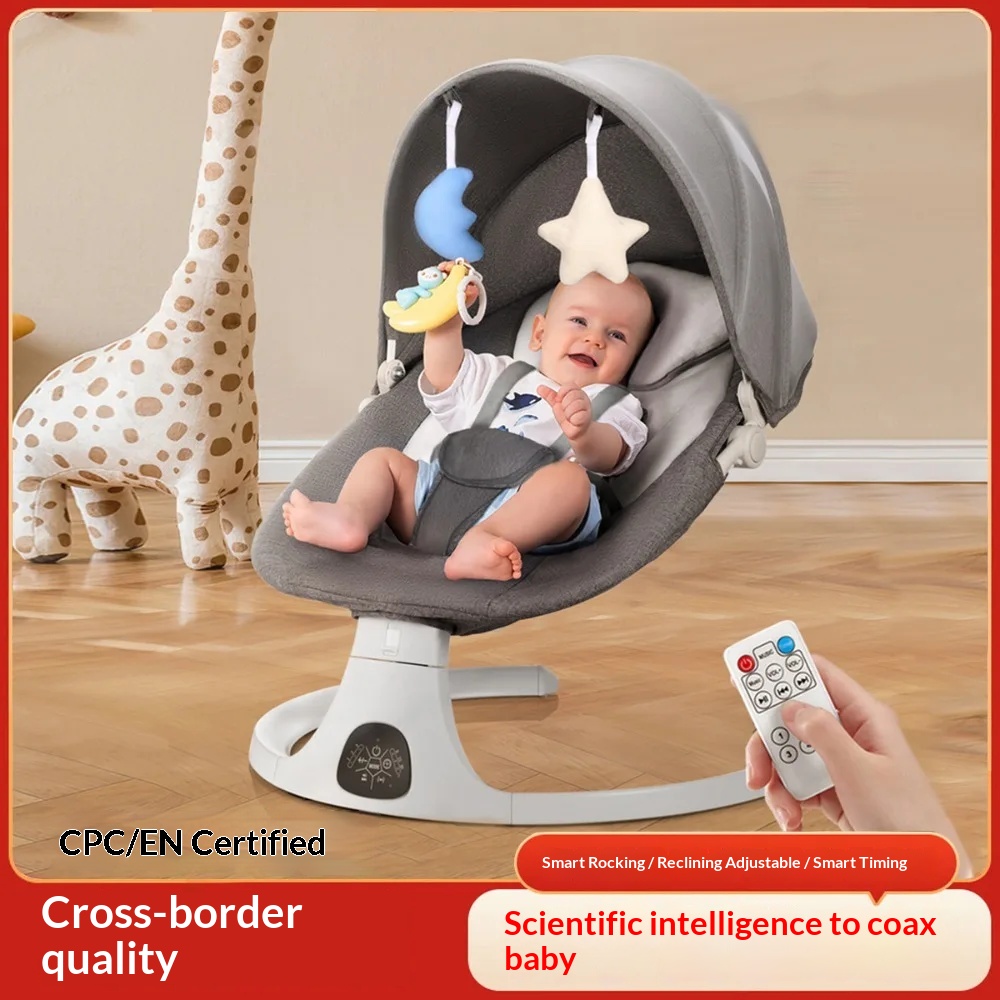 Baby Swing Bouncer - Electric Baby Rocking Chair with Toys