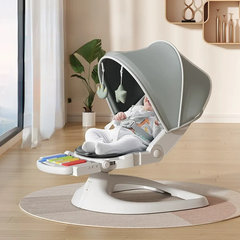 Baby Swing Bouncer - Piano Keys Electric Rocking Chair for