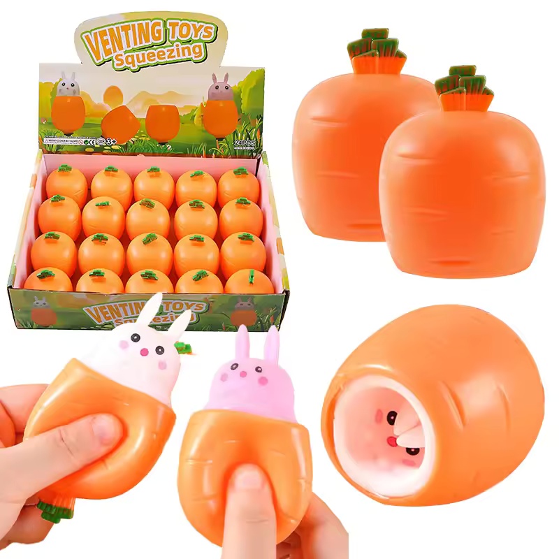 Cute Carrot Rabbit Squeeze Toy - đánh giá và giá Baby Products Unique