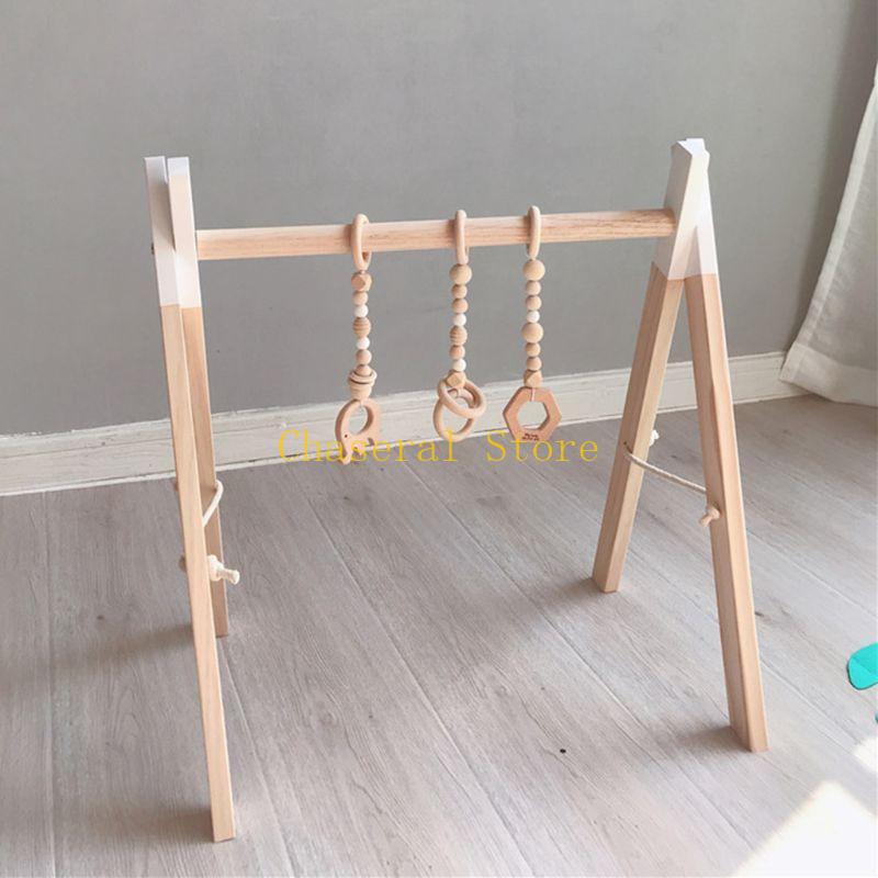 E7CE Bắc Âu Đơn Giản Bằng Gỗ T - đánh giá và giá Baby Swing Bouncer