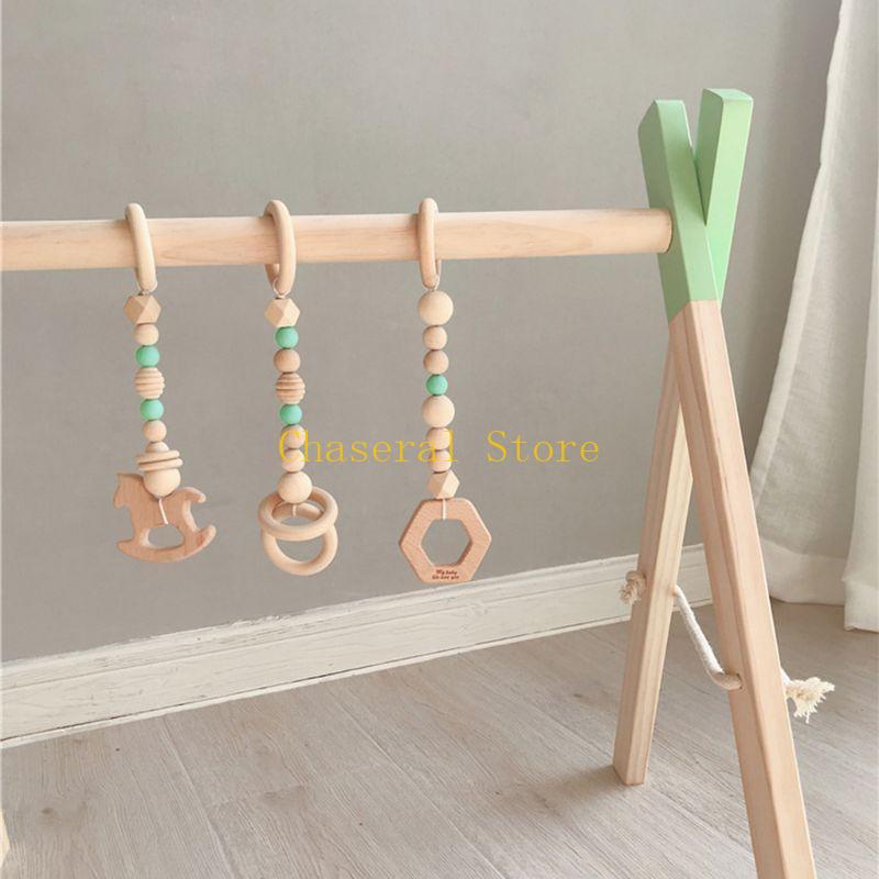 E7CE Bắc Âu Đơn Giản Bằng Gỗ T - đánh giá và giá Baby Swing Bouncer