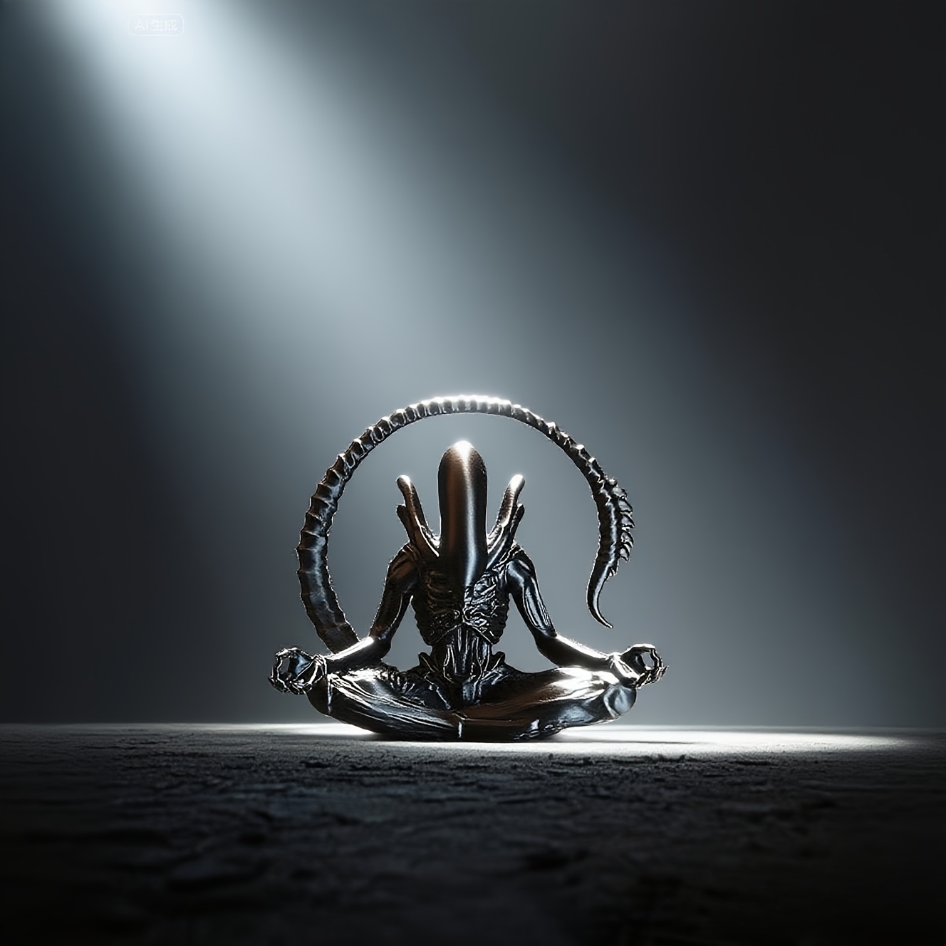 Meditating Alien Figurine 3D P - đánh giá và giá Baby Products Unique